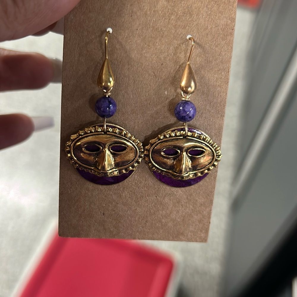 Mardy grass earrings